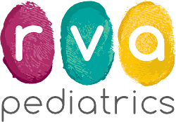 Our partners and specialties 18 Rva pediatrics logo with colorful fingerprint design representing pediatric care